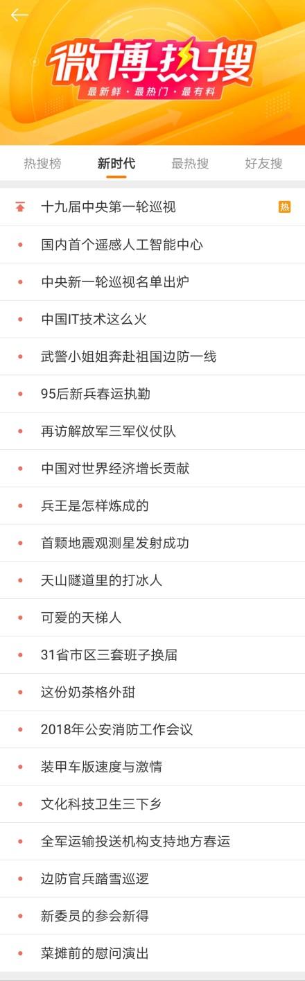 新浪微博热搜榜重新上线
